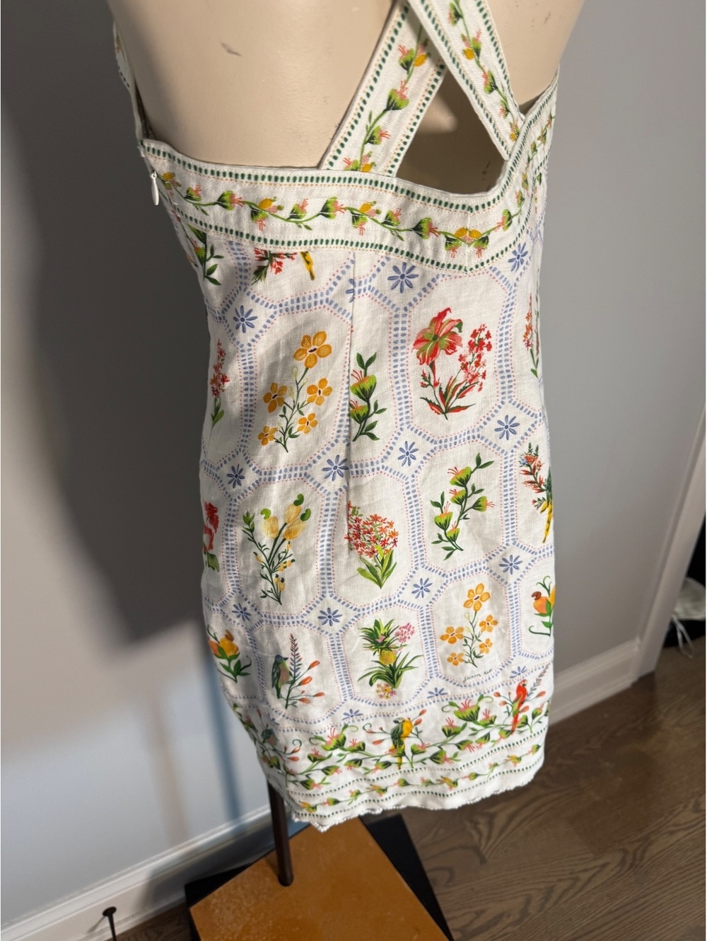 Farm Rio Embroidered Floral Mini Dress Size S - Picture 8 of 13